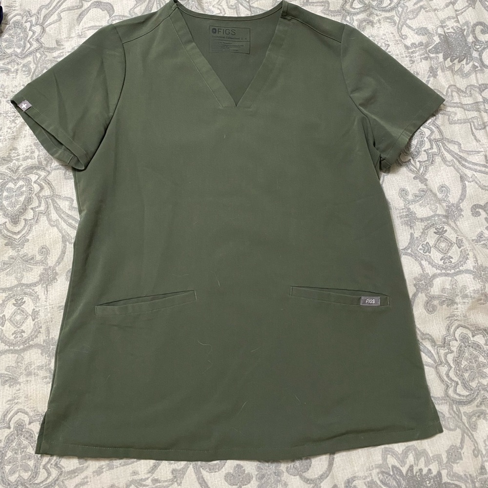 Limited Edition Moss Figs Scrub Top